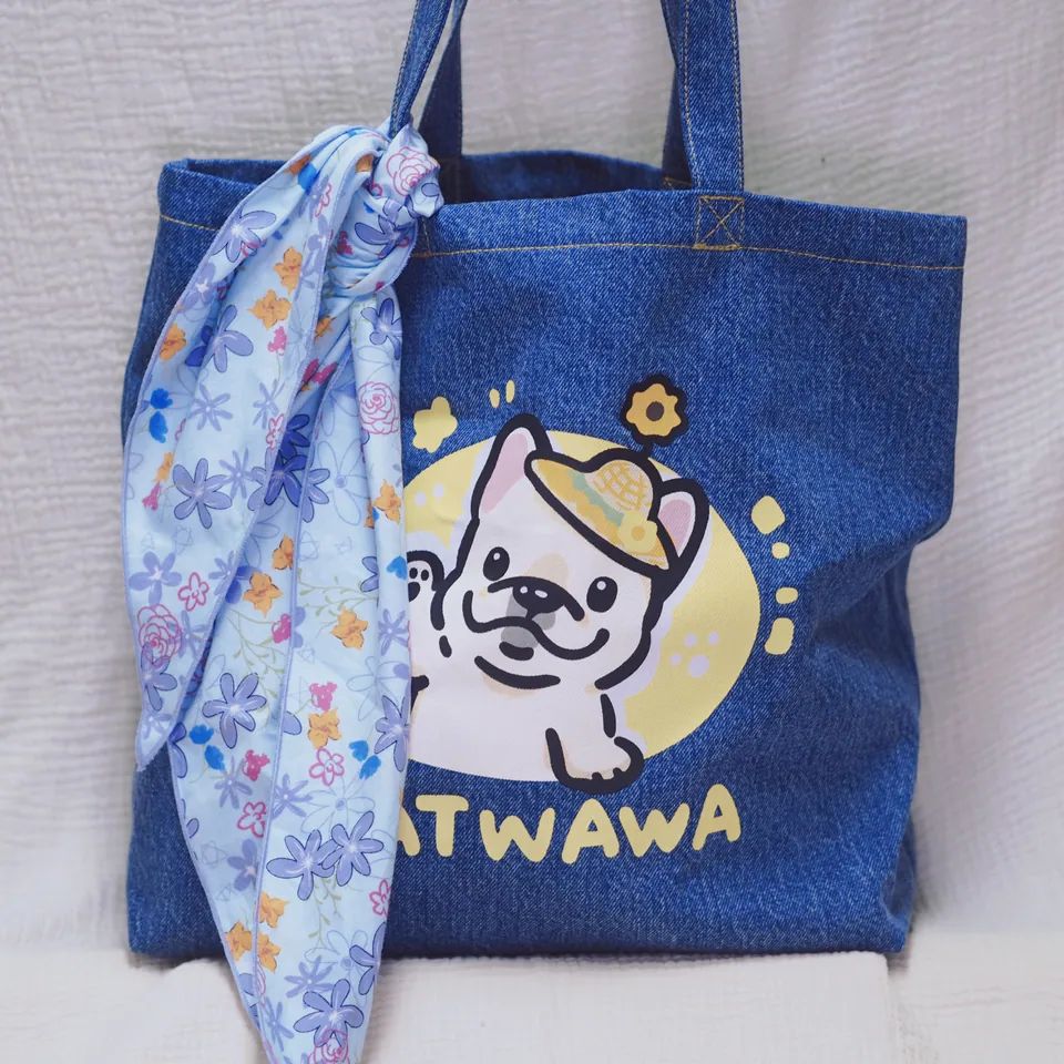 SunnyPaws Denim Tote, view 5